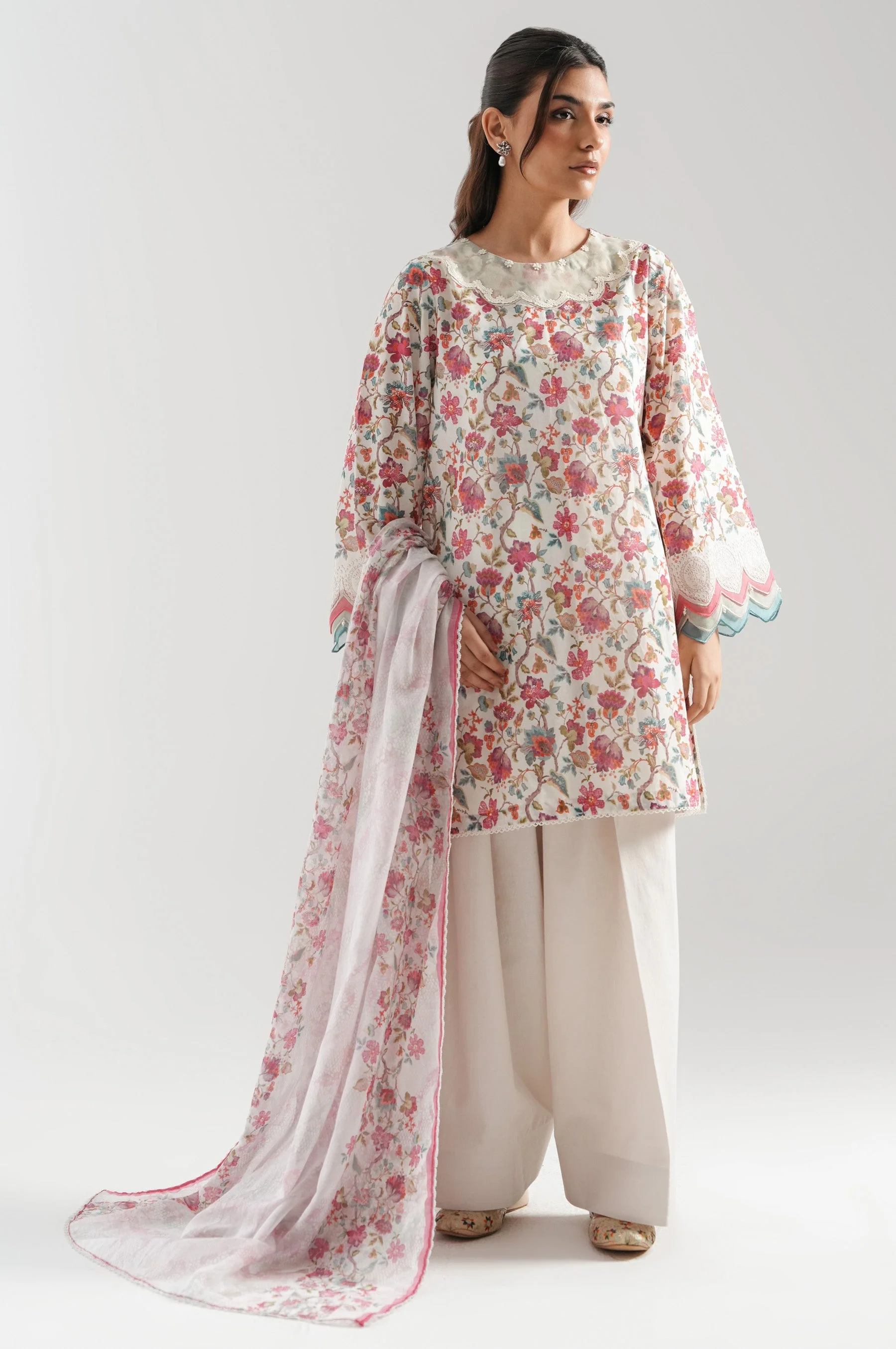 UNSTITCHED PRINTED SUIT - Image 6