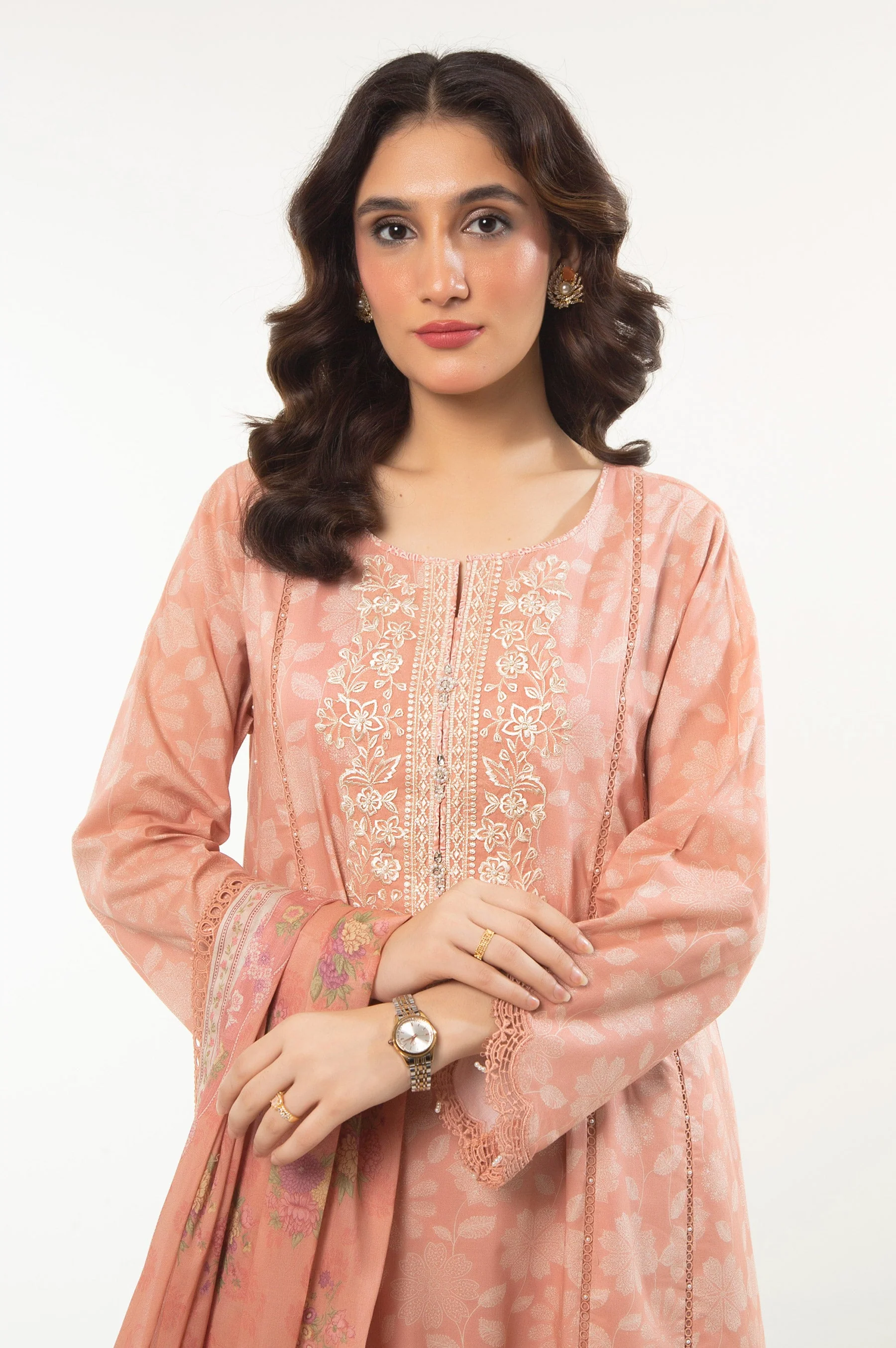 UNSTITCHED EMBROIDERED SUIT - Image 2