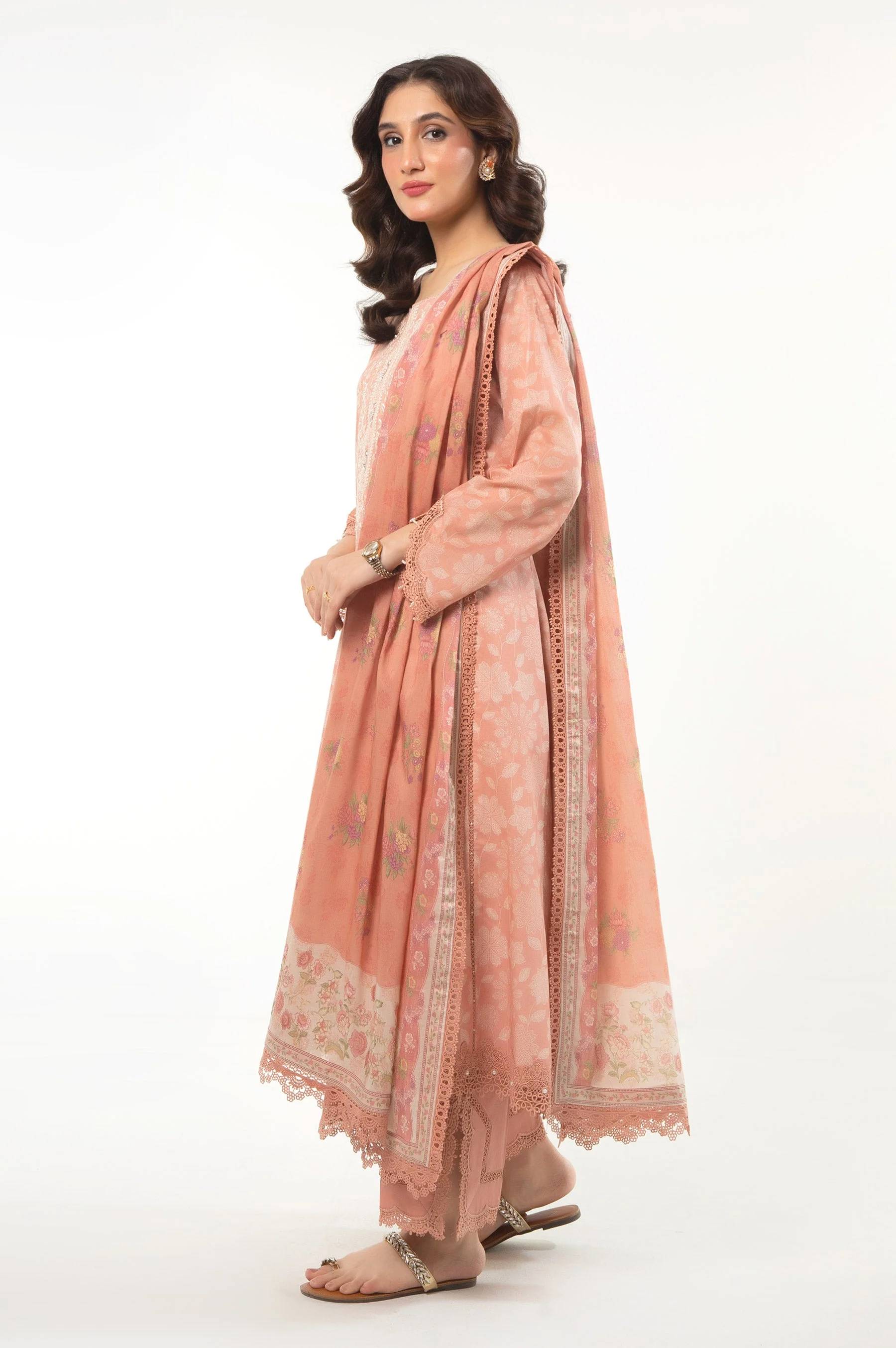 UNSTITCHED EMBROIDERED SUIT - Image 3