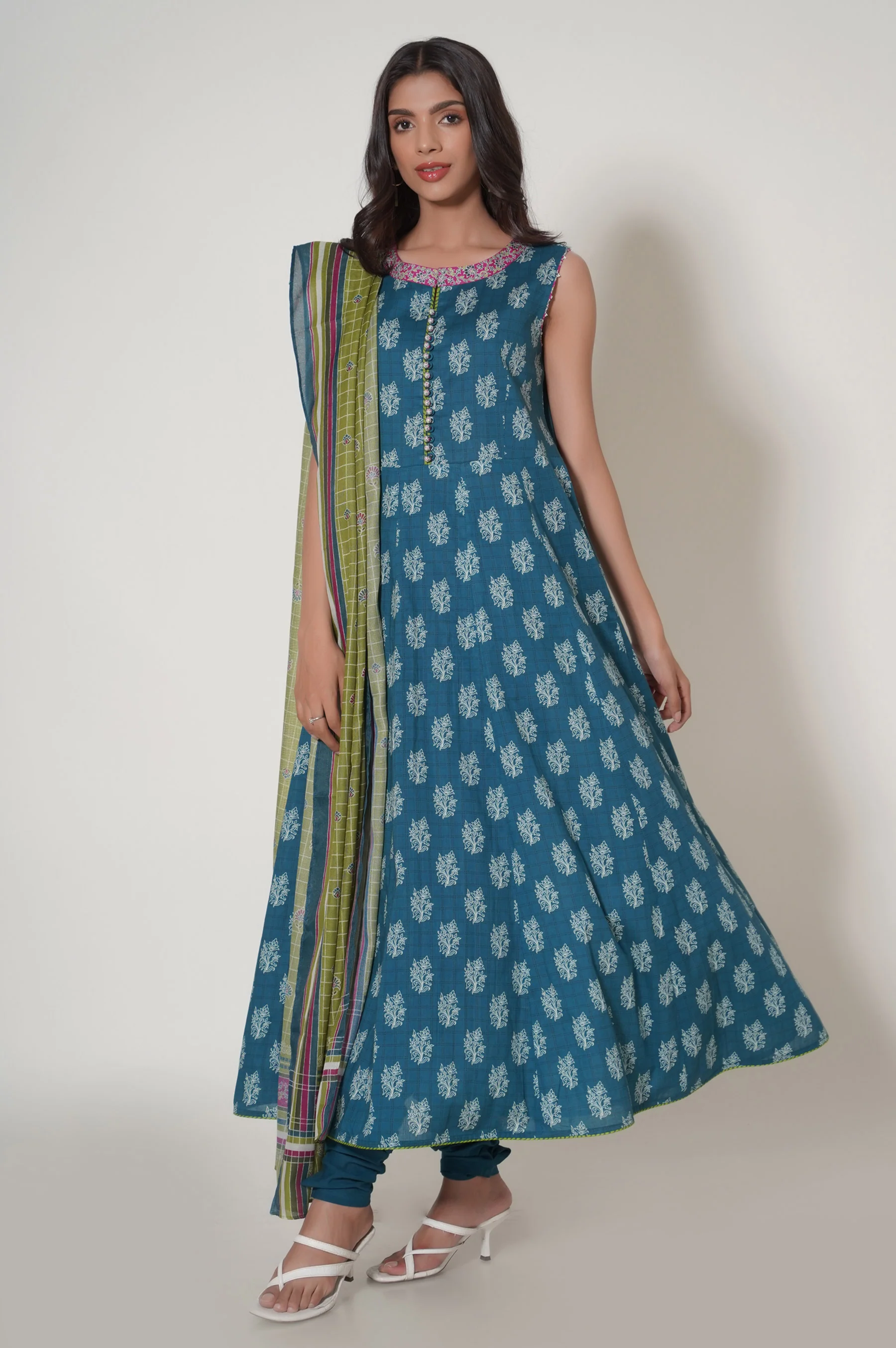 Unstitched 3 Piece Printed Cambric Suit - Image 2