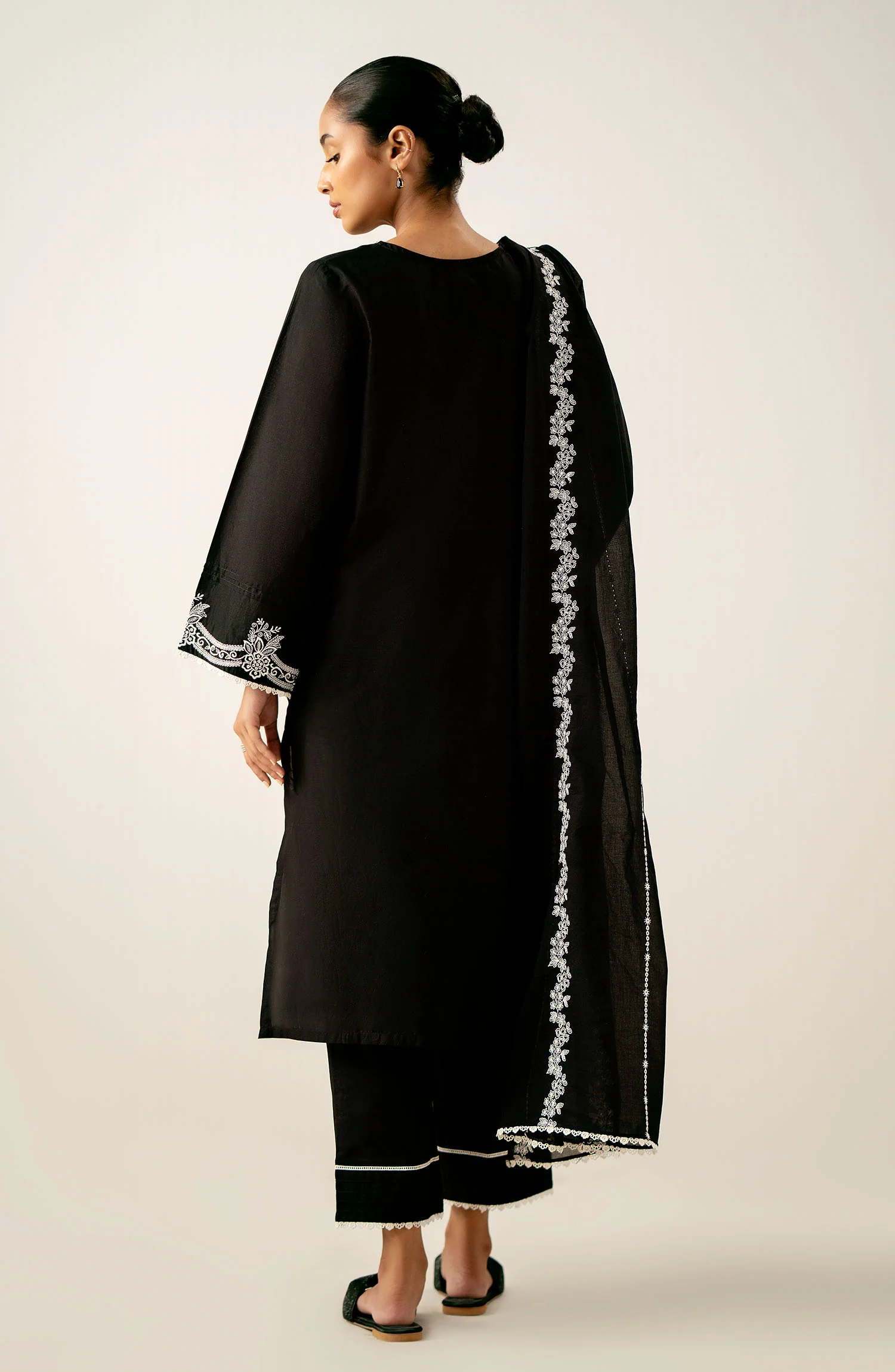 Unstitched 3 Piece Printed Chikankari Lawn Suit - Image 6