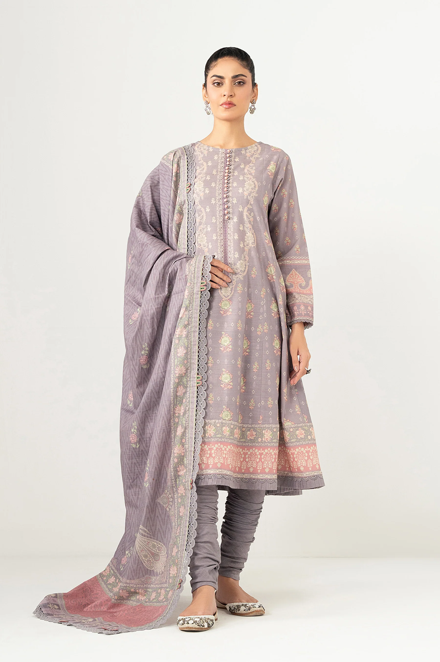 UNSTITCHED PRINTED SUIT - Image 4