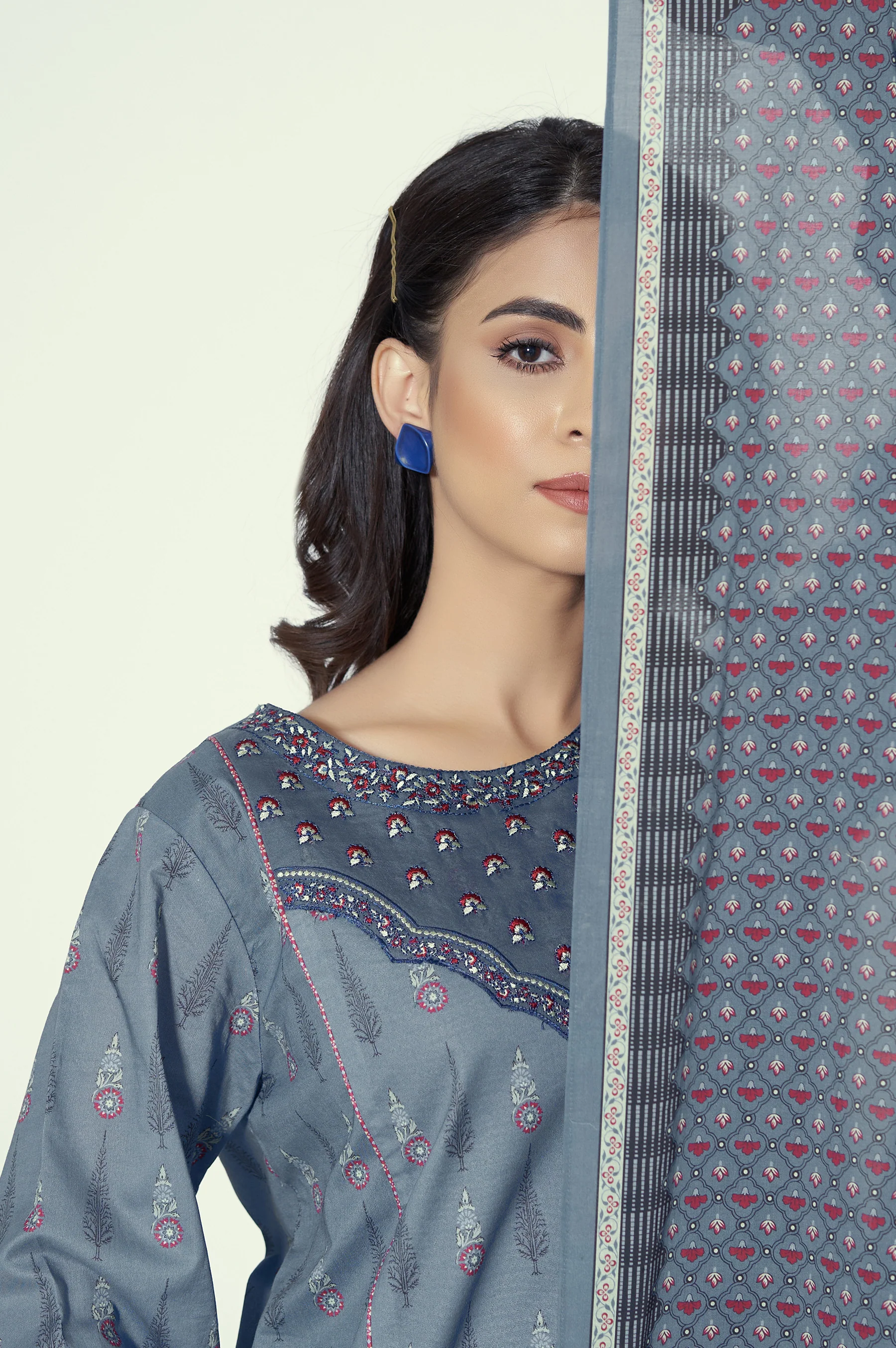 Unstitched 2 Piece Printed Lawn Suit
