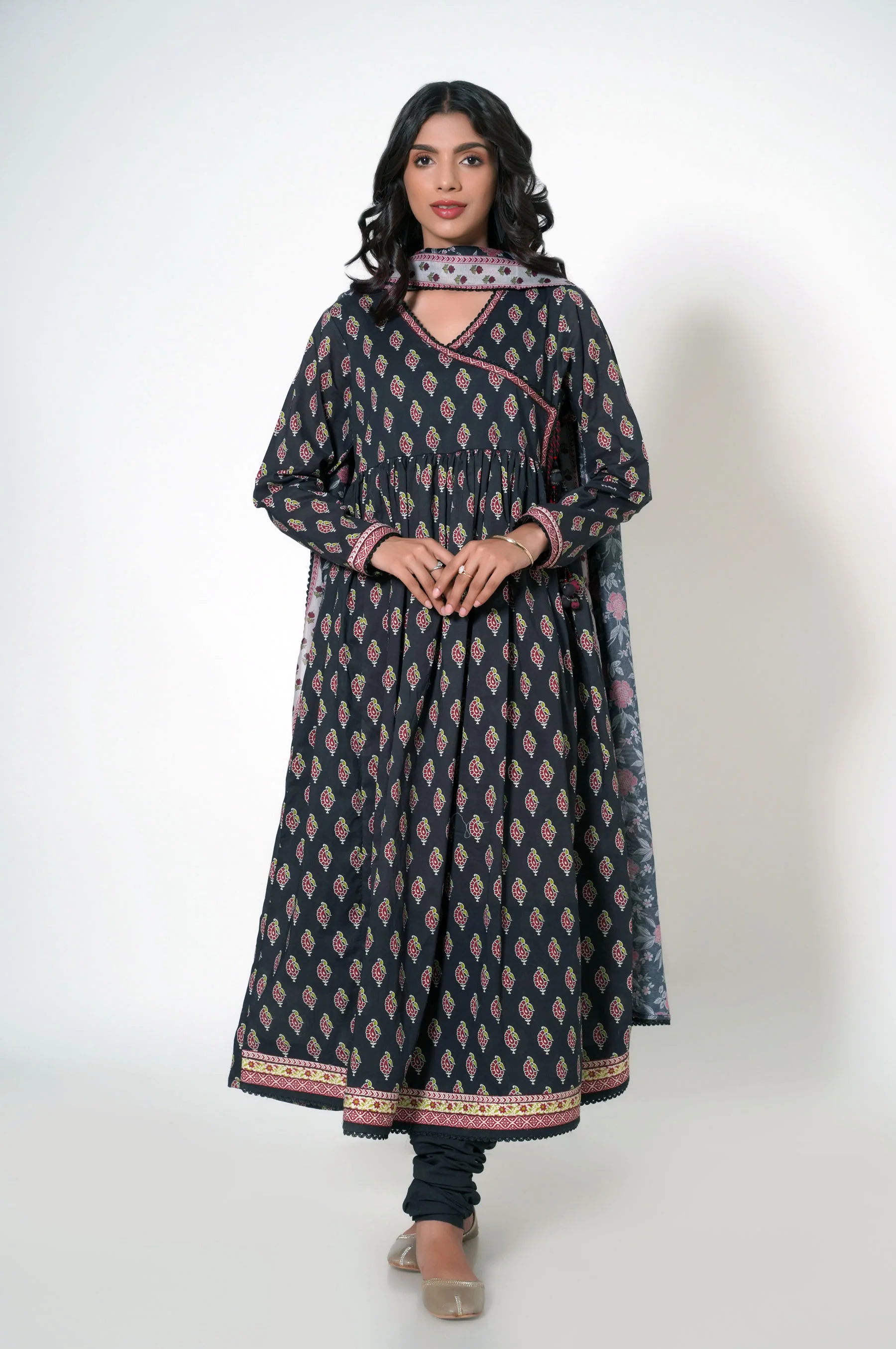 Unstitched 3 Piece Printed Lawn Suit