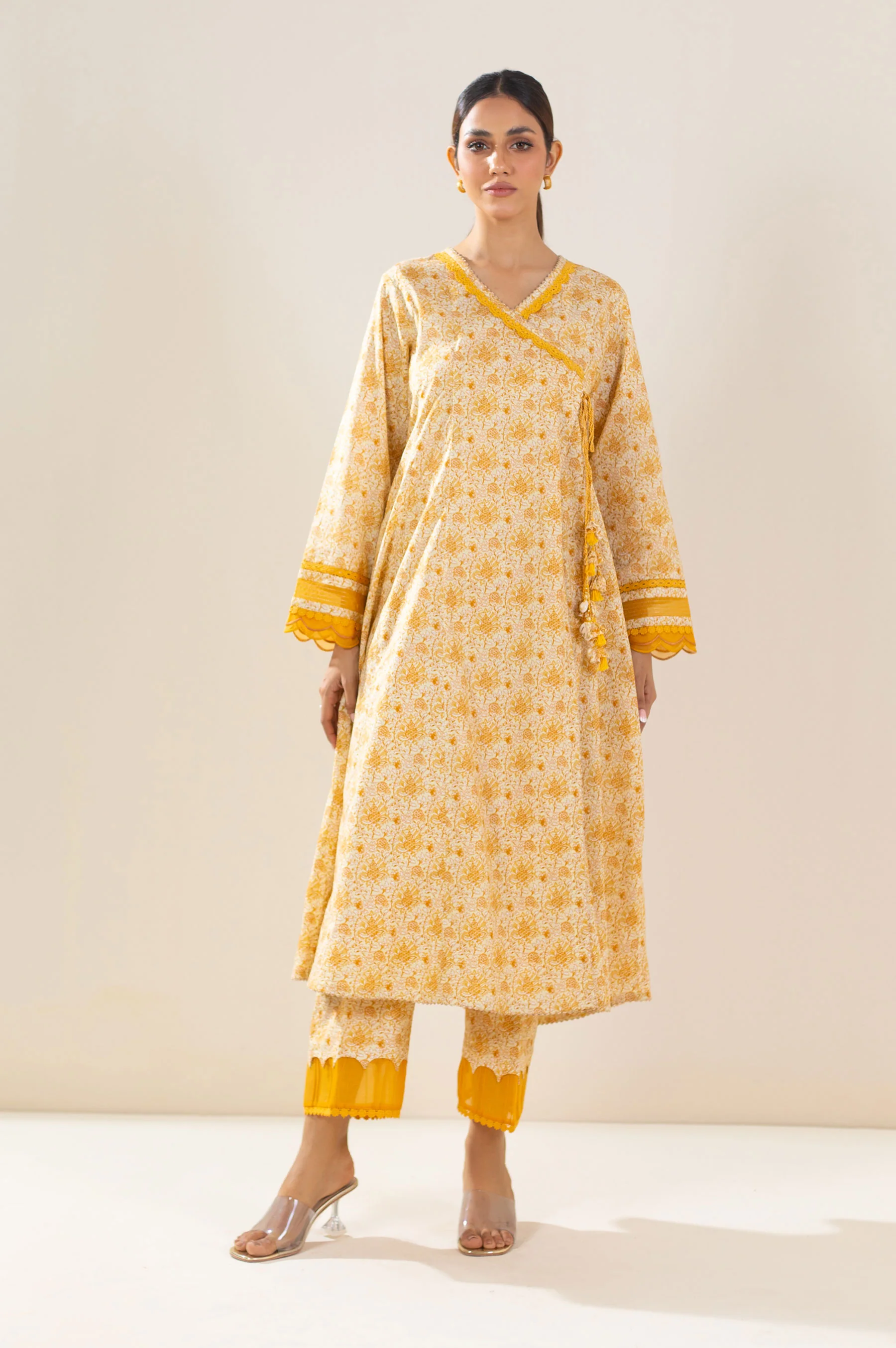 Unstitched 3 Piece Printed Lawn Suit - Image 6