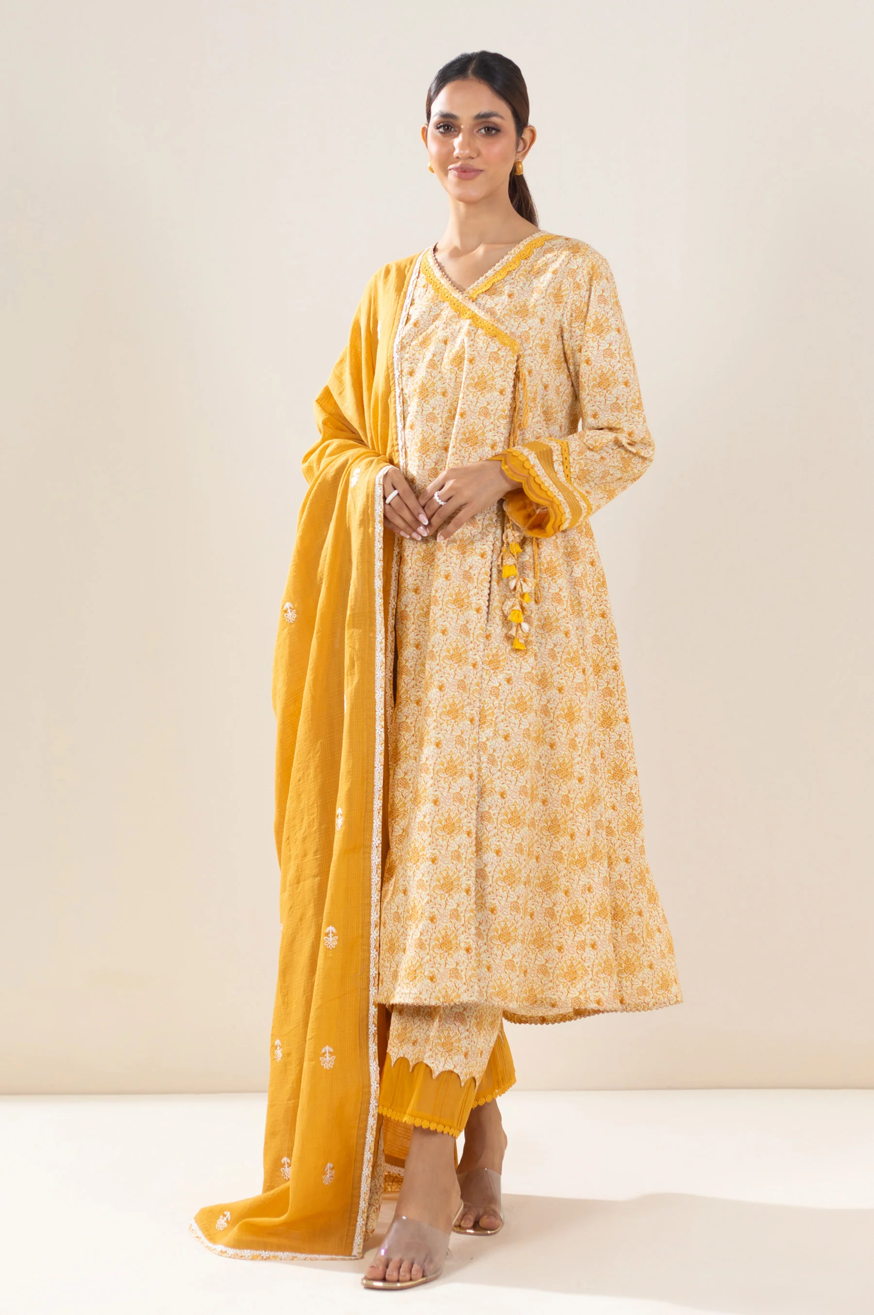 Unstitched 3 Piece Printed Lawn Suit - Image 7
