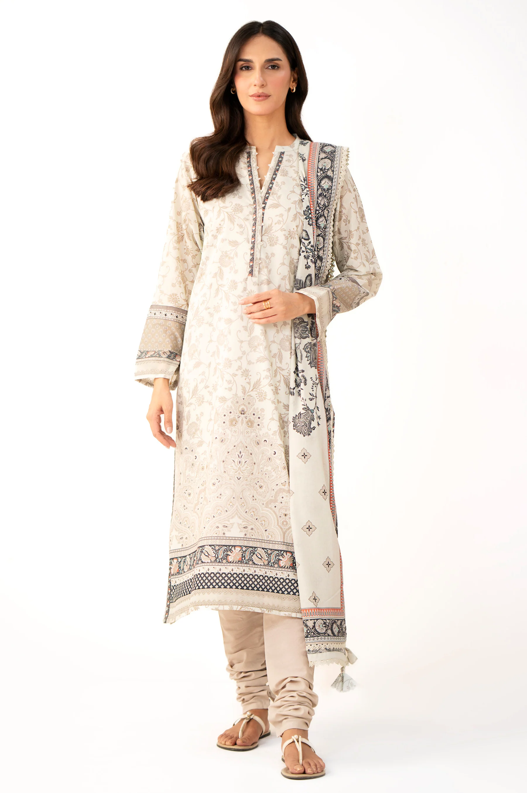 UNSTITCHED PRINTED SUIT