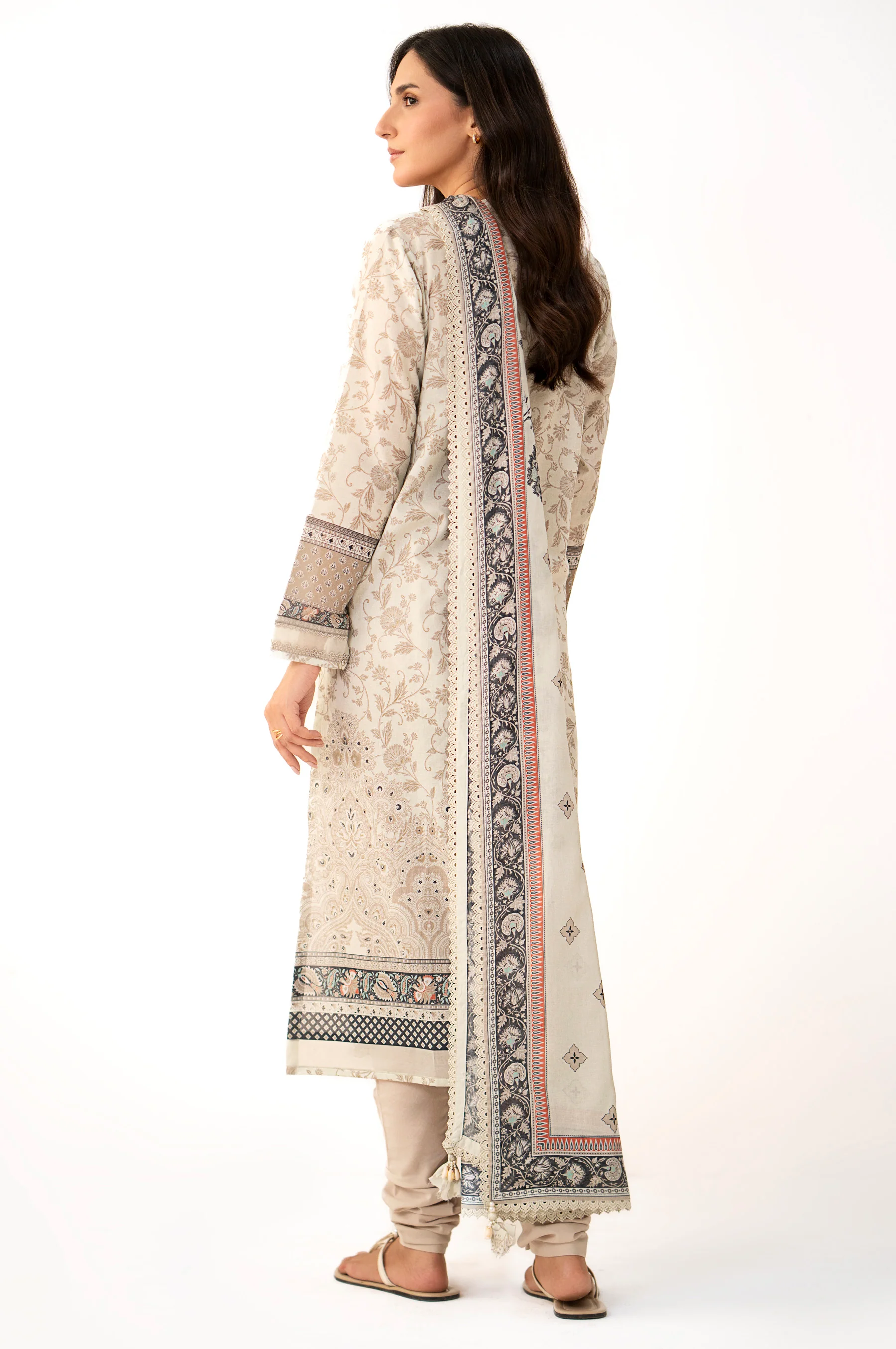 UNSTITCHED PRINTED SUIT - Image 4