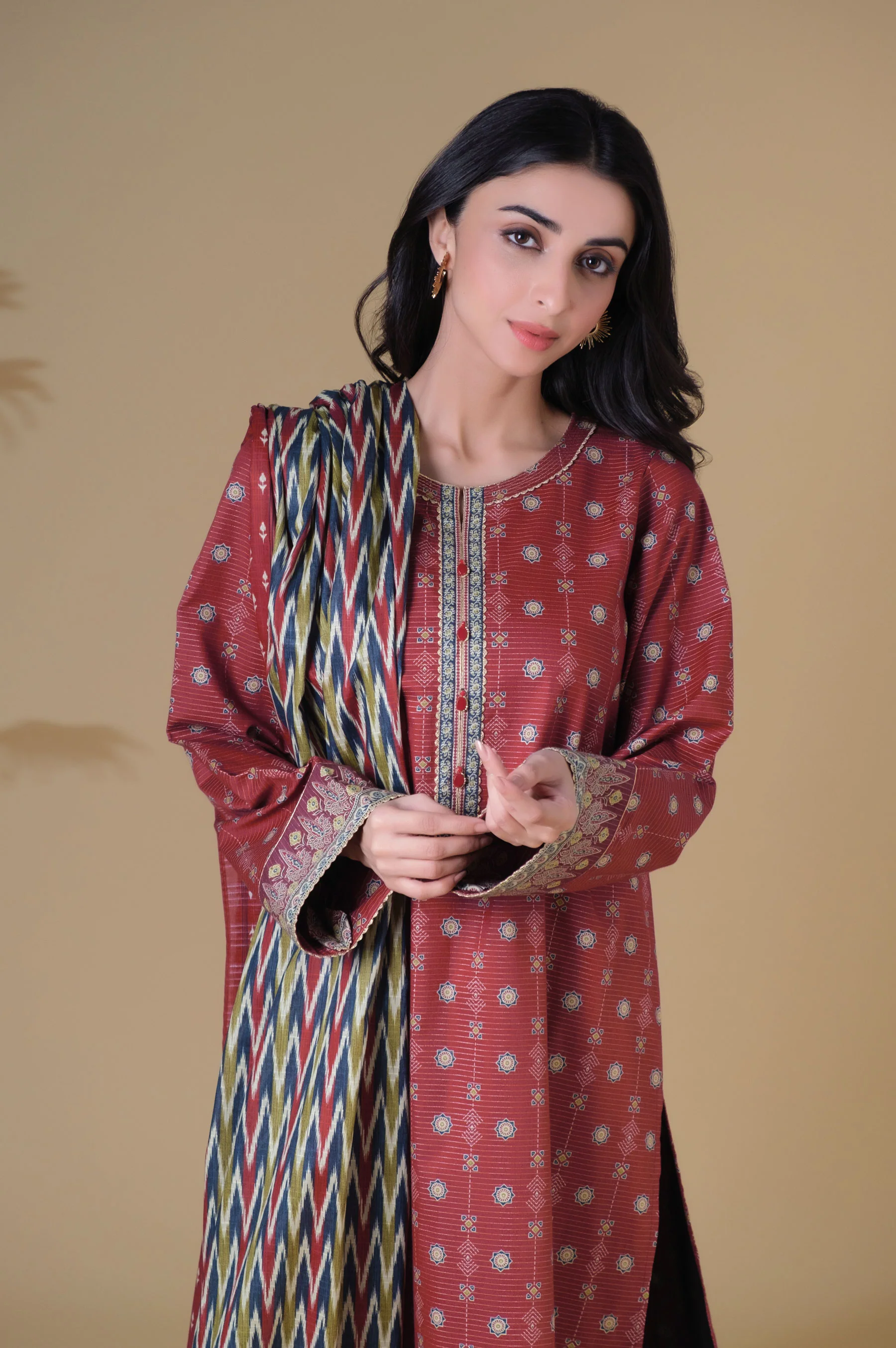 Unstitched 3 Piece Printed Mysuri Lawn Suit - Image 4