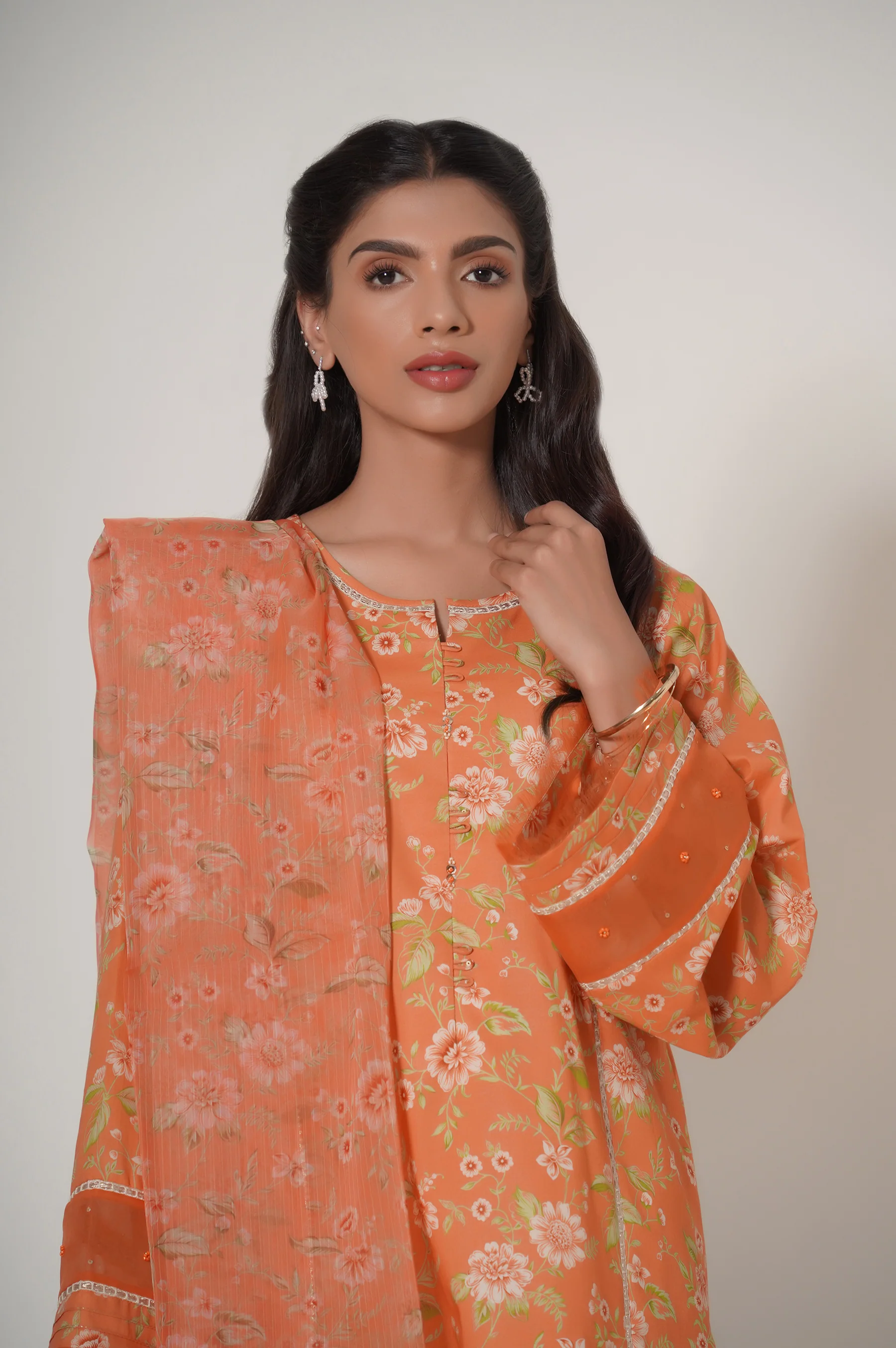 Unstitched 3 Piece Printed Cambric Suit - Image 6