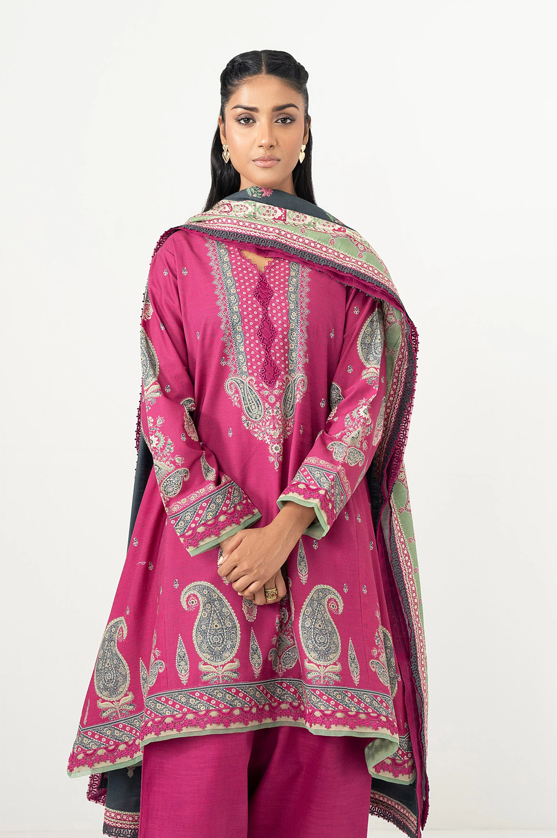 UNSTITCHED PRINTED SUIT - Image 5