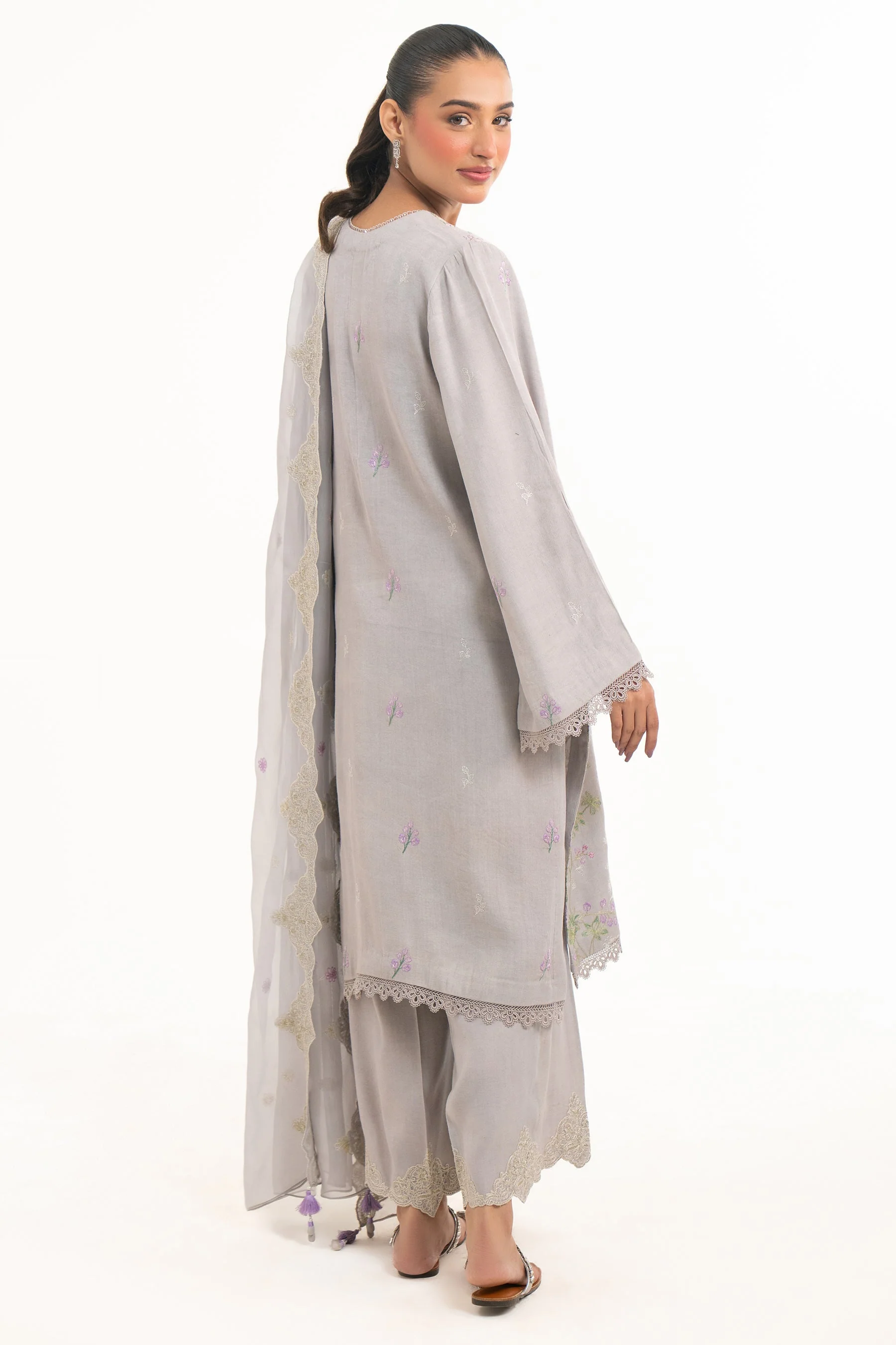 UNSTITCHED EMBROIDERED SUIT (FACTORY E-OUTLET) - Image 2