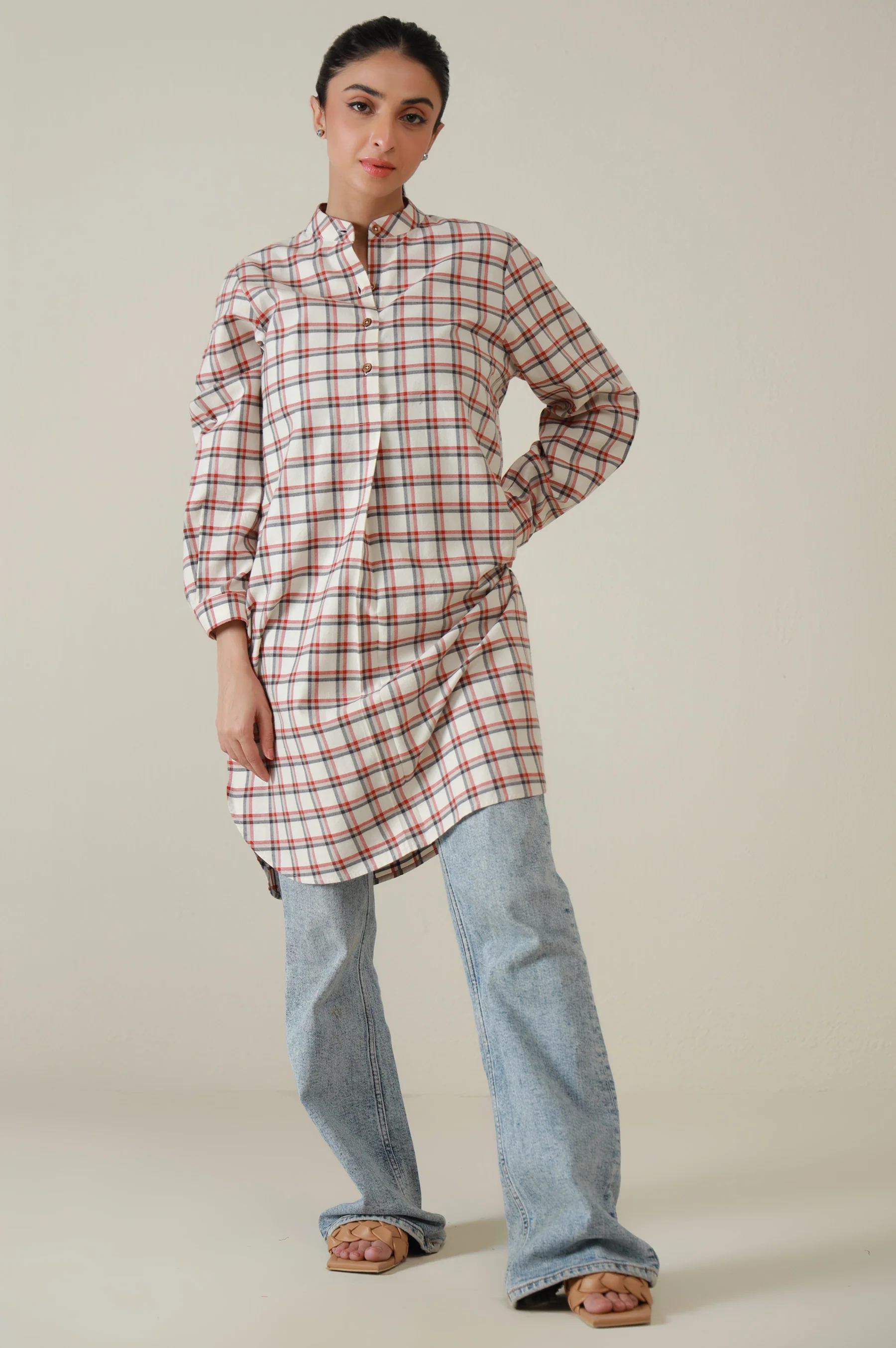 Western Top - Red/White - Image 3