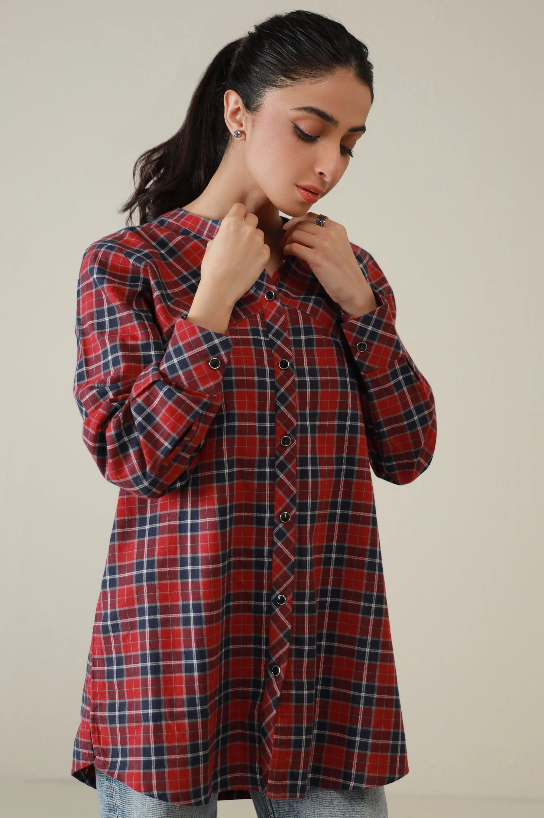 Western Top - Red/Blue - Image 2