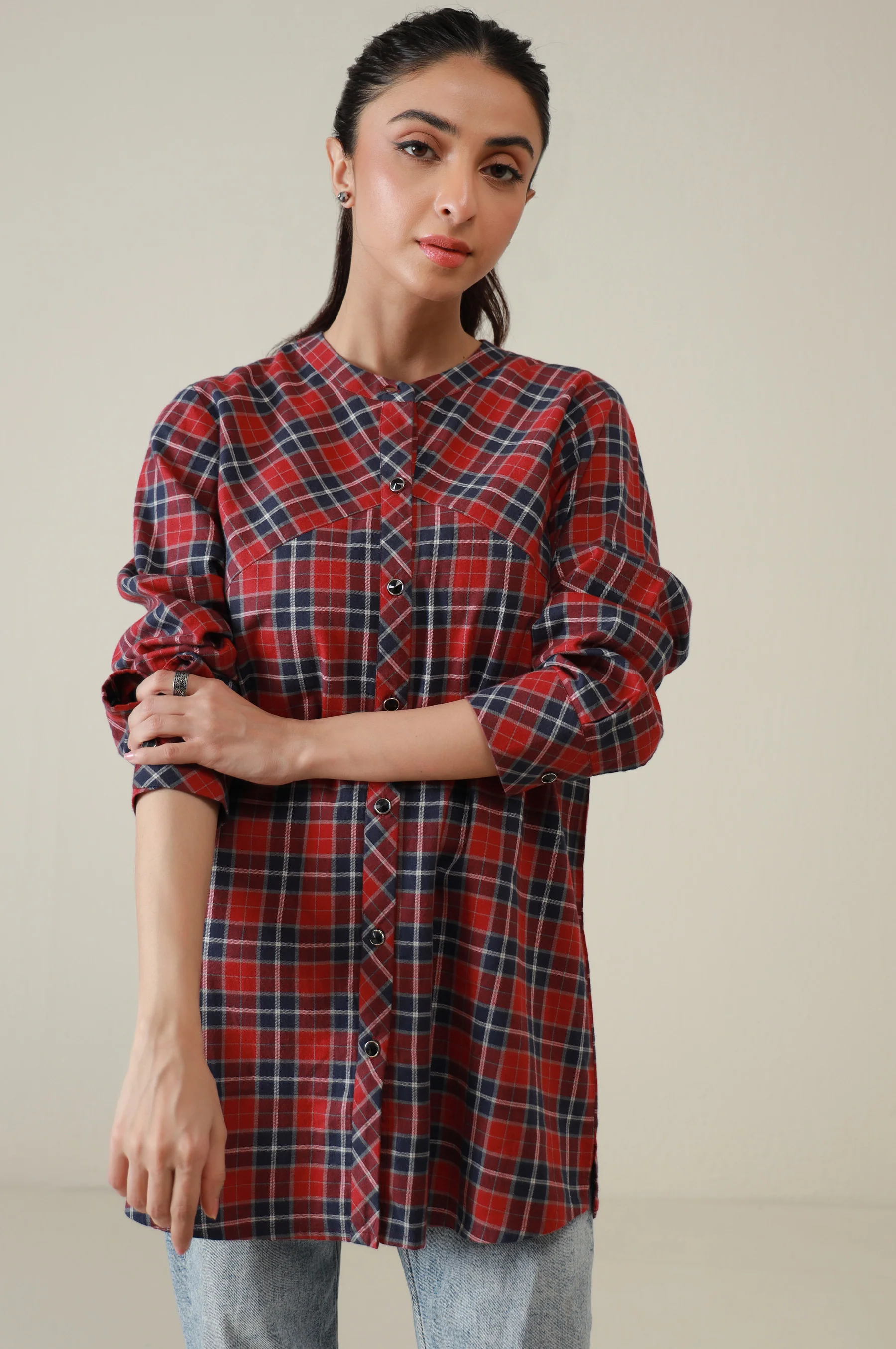 Western Top - Red/Blue - Image 3