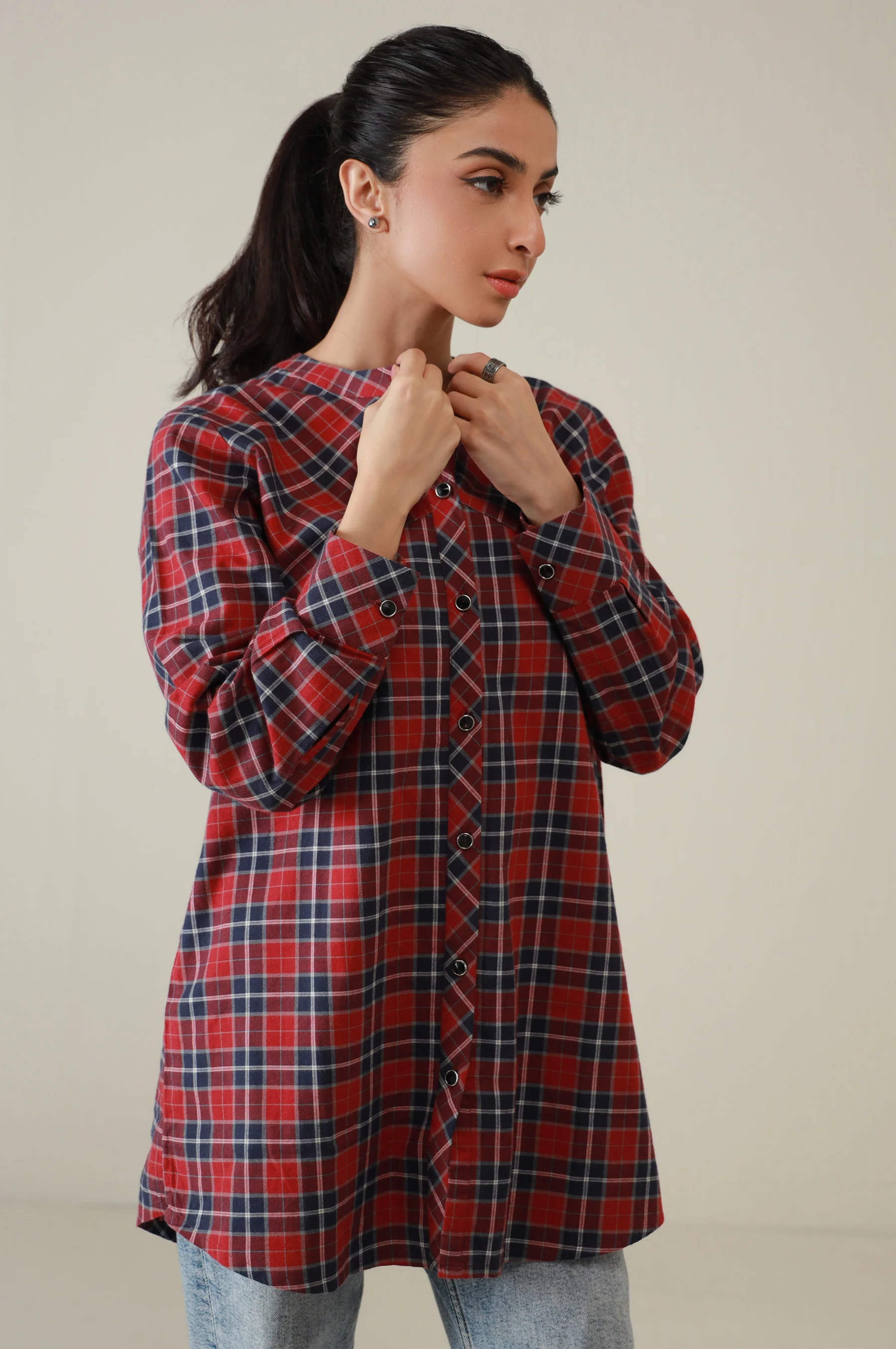Western Top - Red/Blue - Image 5
