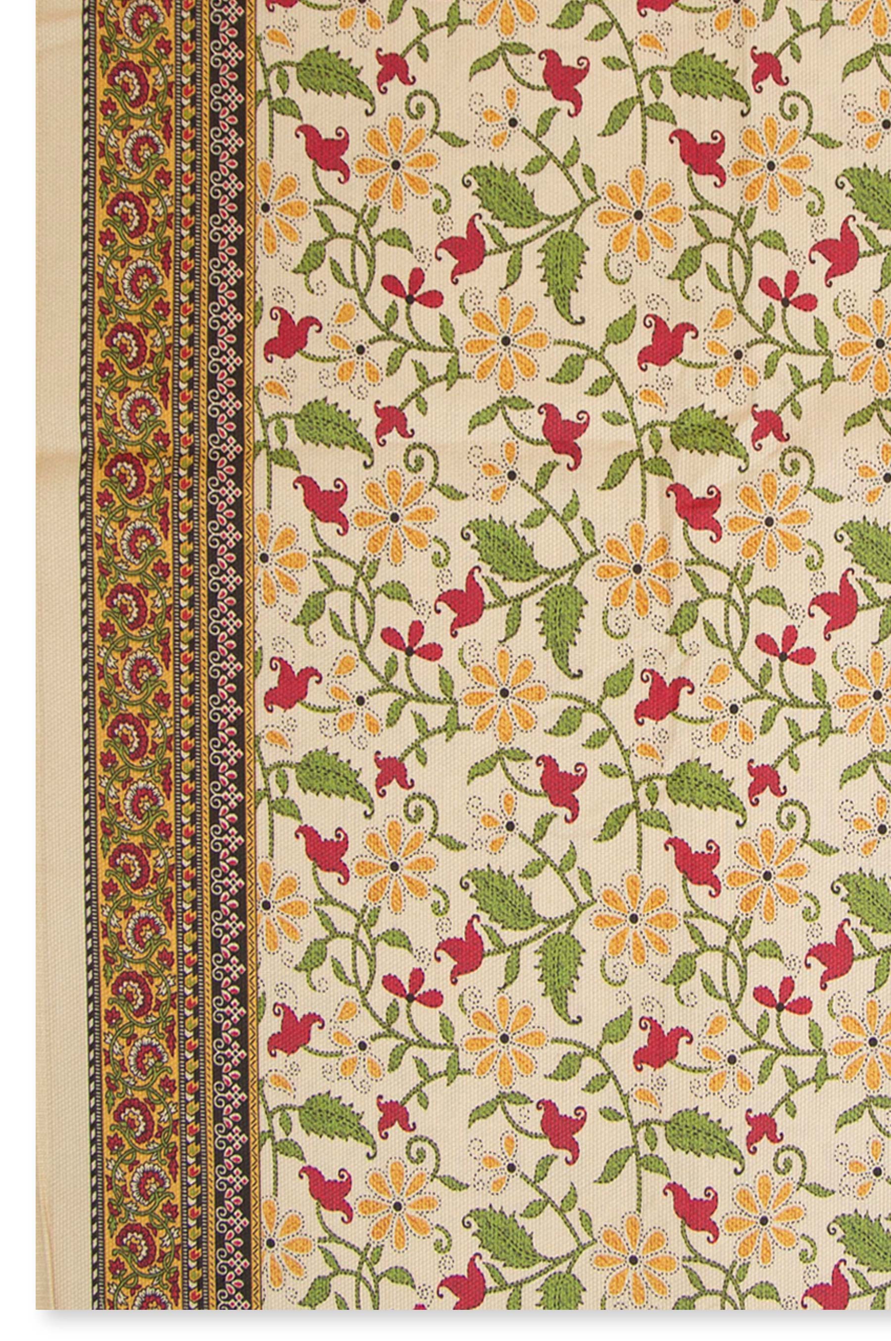 Printed Cottel Dupatta - Off White - Image 2