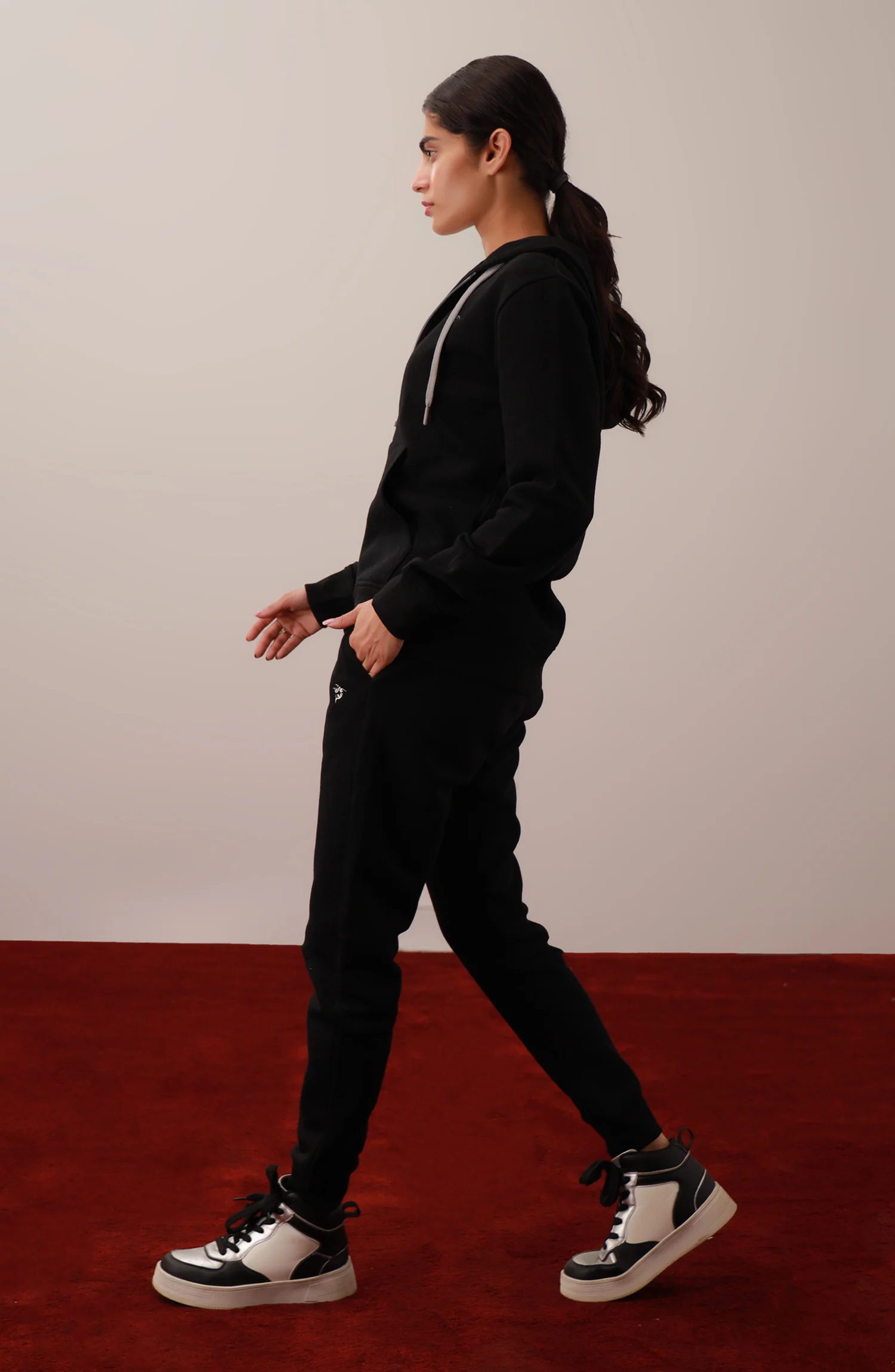 Black Zipper Hoodie - Image 4